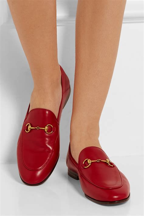 gucci loafers red|gucci fur loafers women's.